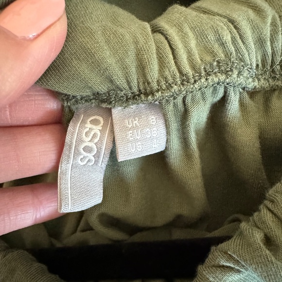 ASOS Off shoulder green dress - Picture 6 of 7